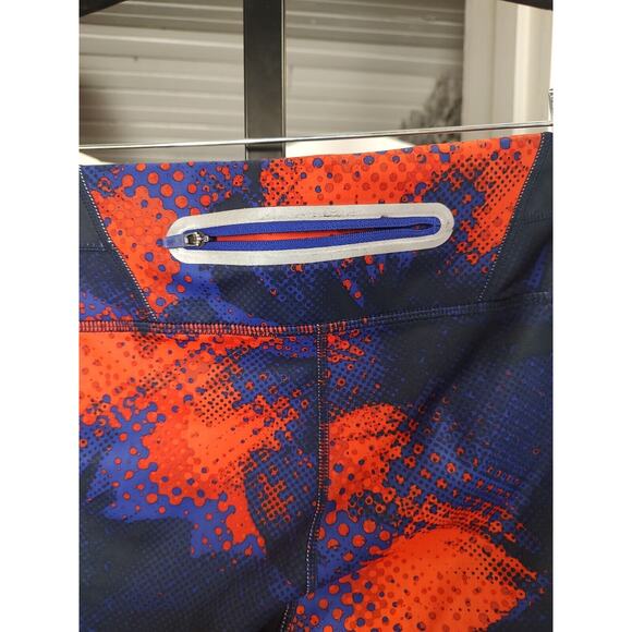 Athleta Leggings Medium Electro Sonar Retro Capri Cropped Yoga Gym Train Running - Picture 8 of 13